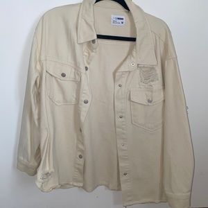 Cream Demin Jacket